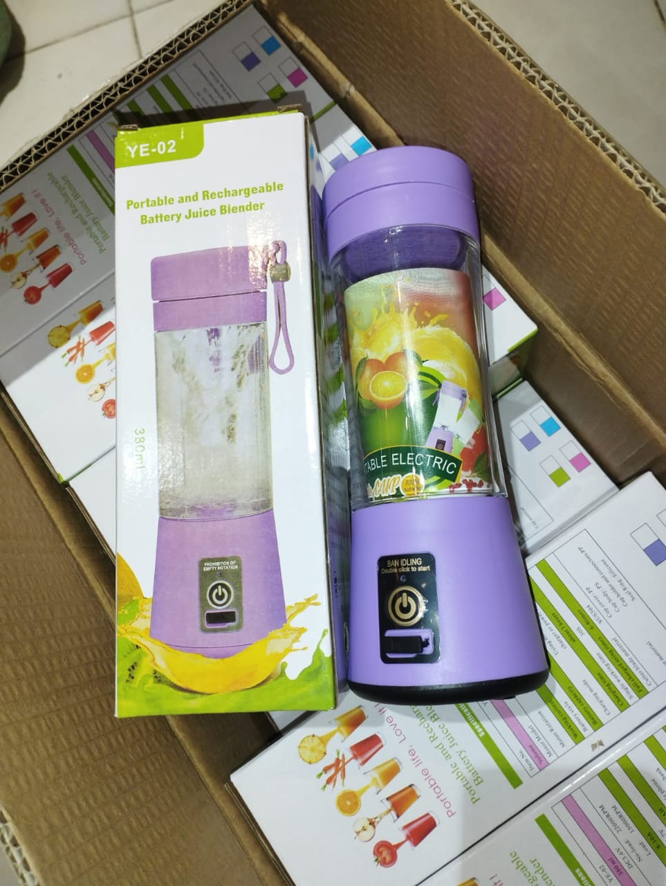 6 Blade Mini Portable USB Juicer Blender Rechargeable MADE IN CHINA