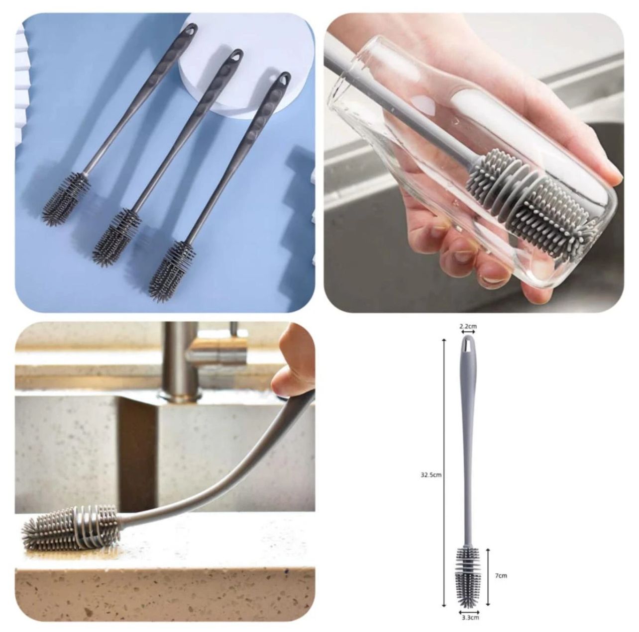 Silicone Glass Cleaning Brush