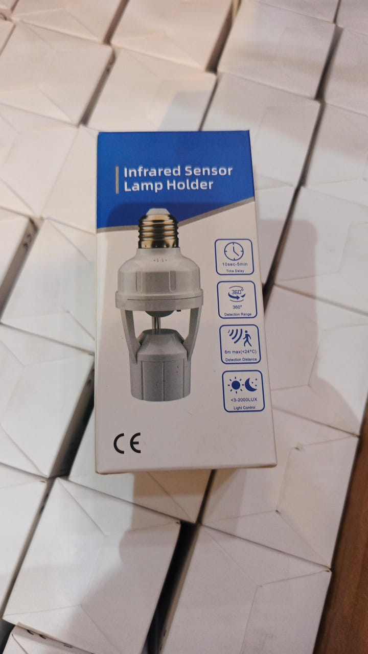 360 Degrees PIR Motion Sensor With Infrared And Screw Type Bulb Holder