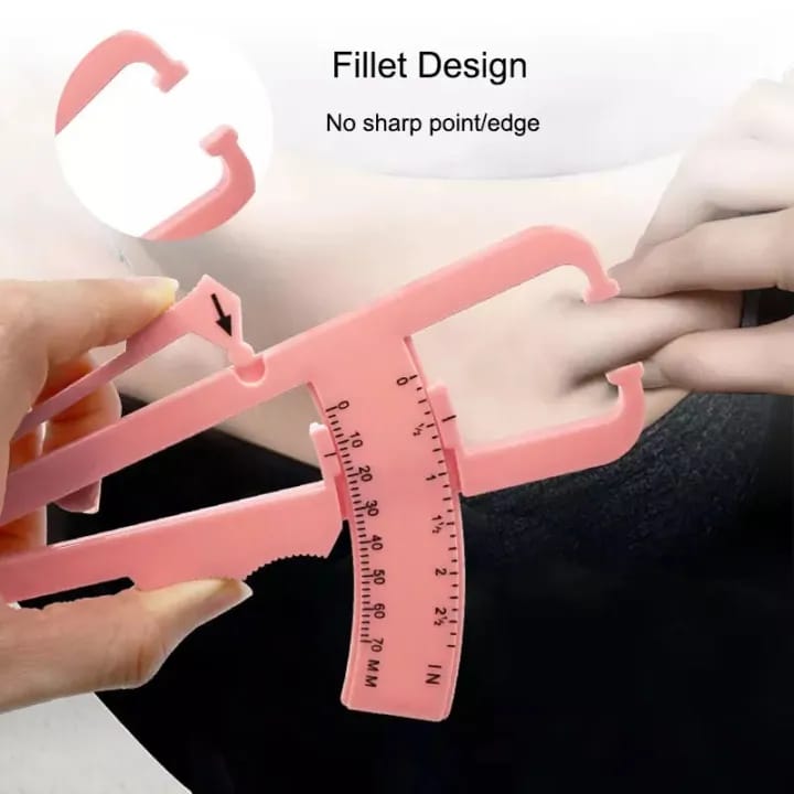 Fat Caliper Fitness Slim Measure Chart Body Fat Skinfold Tester Caliper Analyze