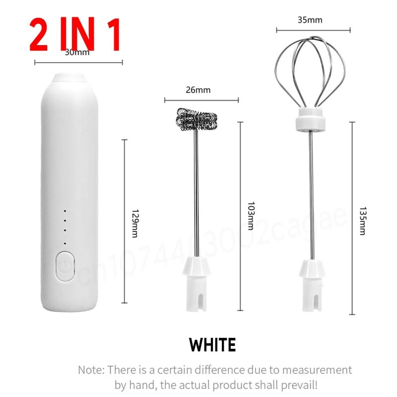 Rechargeable Milk Frother Handheld Electric Foam Maker