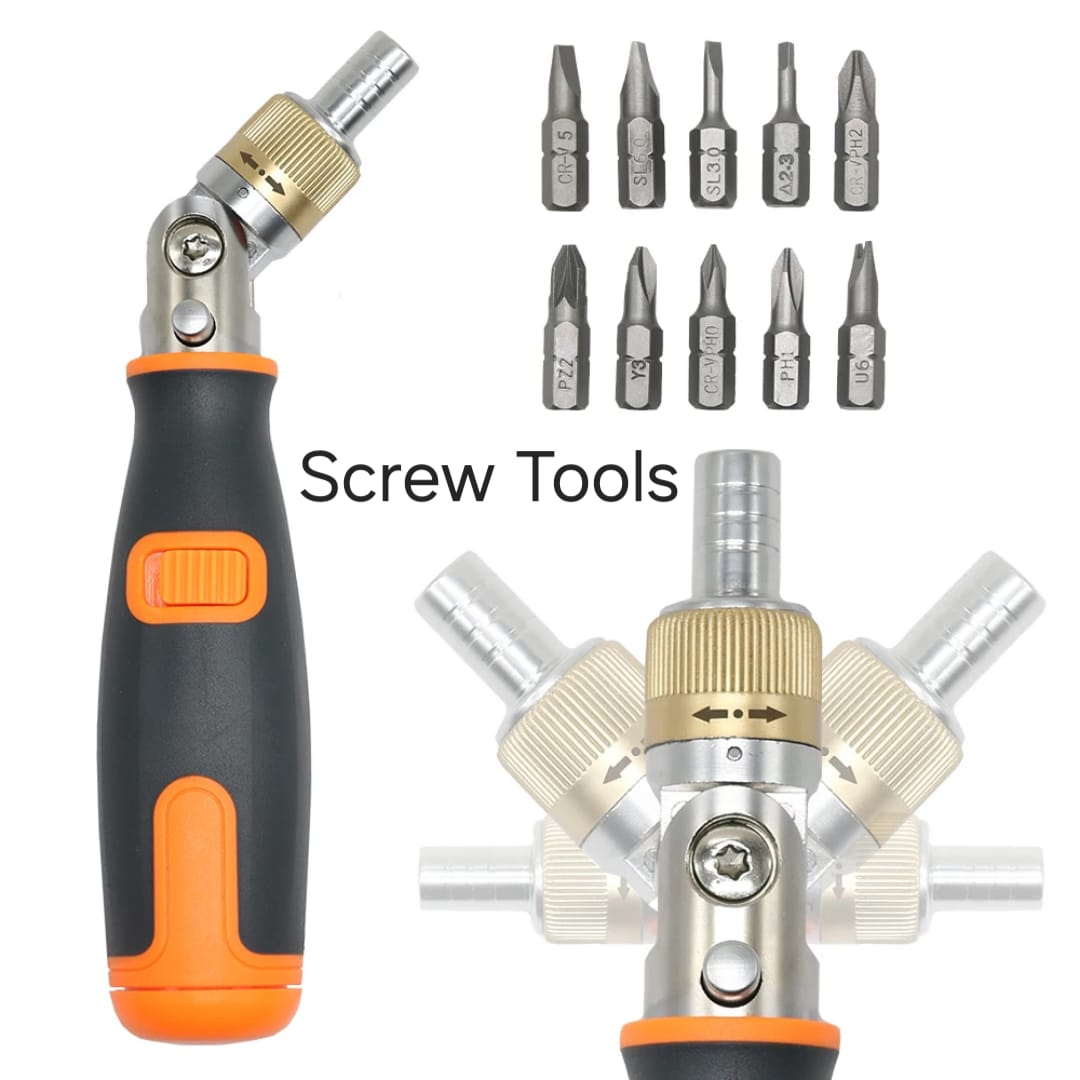 Tolsen Combo 2pcs Universal Wrench (9-32mm Plus Tolsen 7 in 1 Ratchet Driver