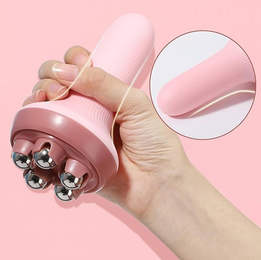 7 beads ball Portable massager roller Manual Hand body shoulder Massager therapy