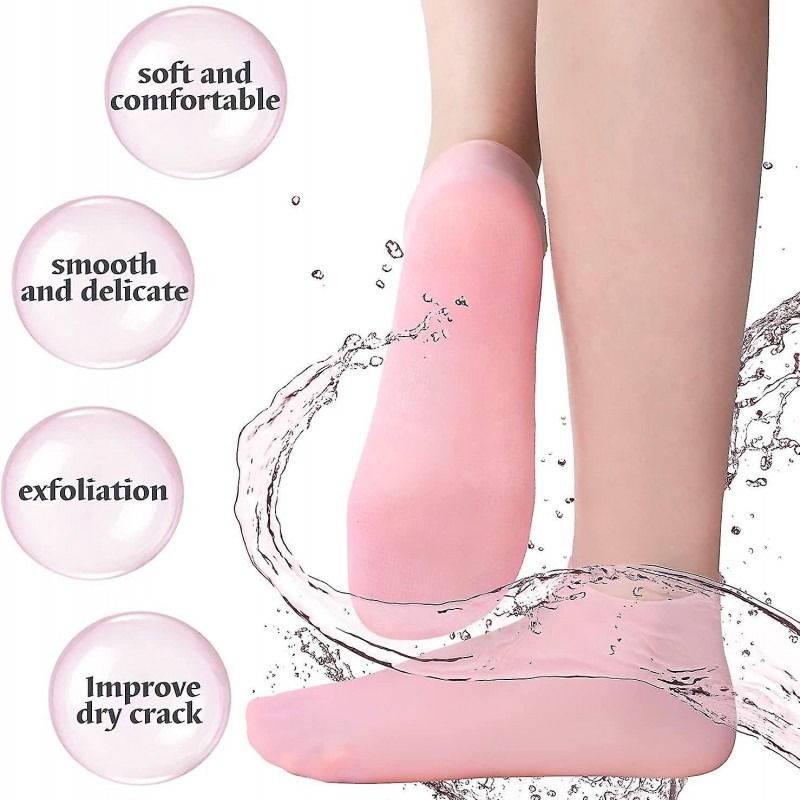 Silicone Gel Heel Pad Socks for Pain Relief.
