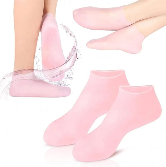 Silicone Gel Heel Pad Socks for Pain Relief.