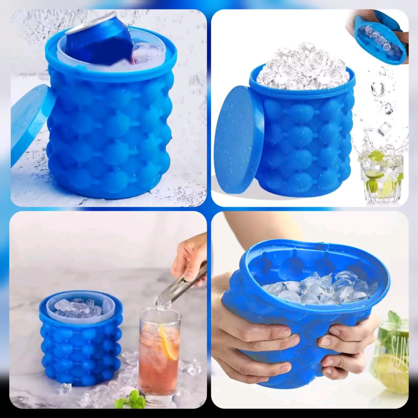 Silicone Ice Bucket, Ice Cube Genie