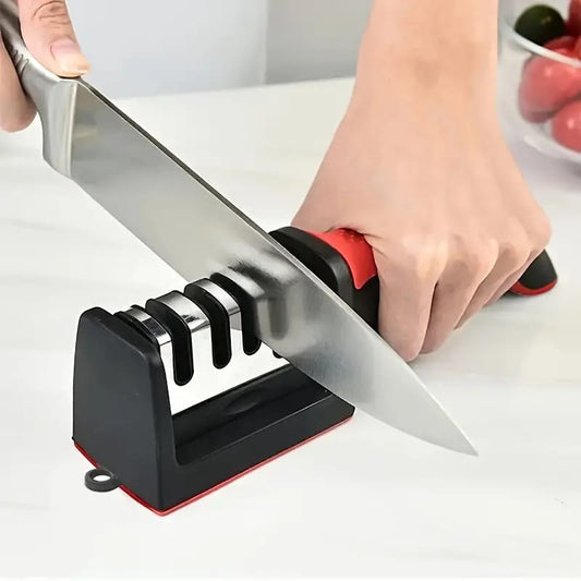Stainless Steel Knife Sharpener - Black