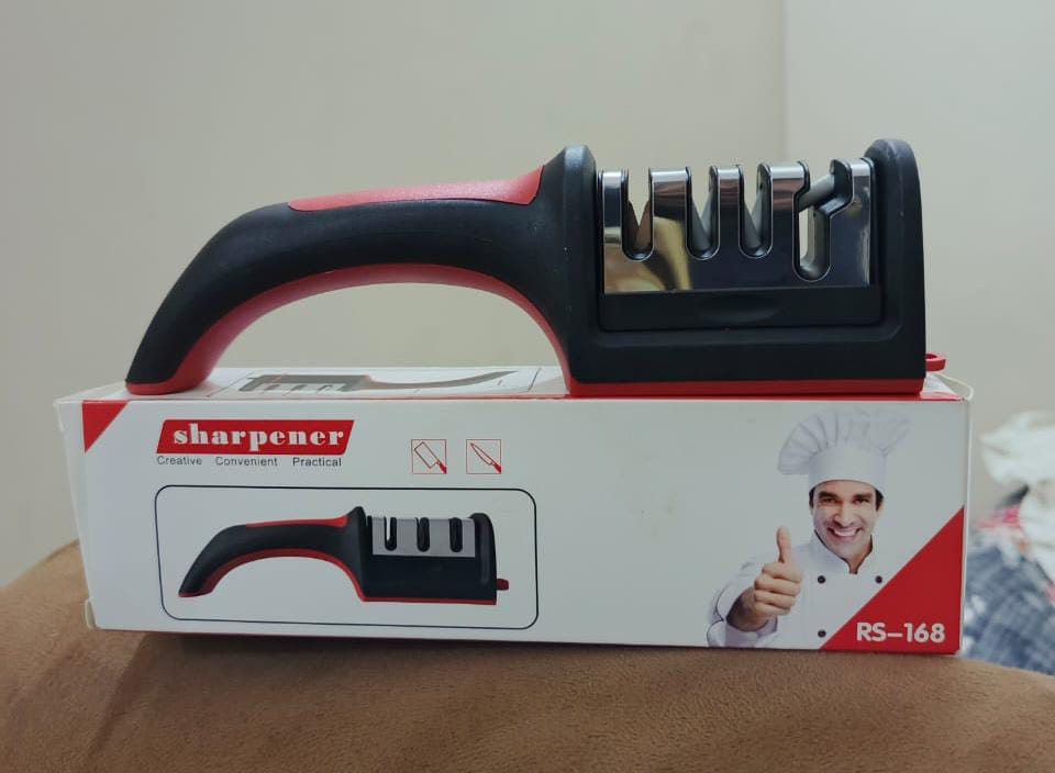 Stainless Steel Knife Sharpener - Black