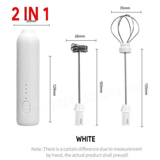 Rechargeable Milk Frother Handheld Electric Foam Maker