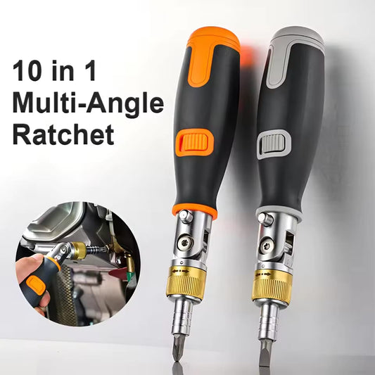 Tolsen Combo 2pcs Universal Wrench (9-32mm Plus Tolsen 7 in 1 Ratchet Driver