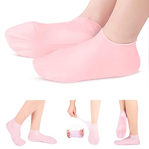 Silicone Gel Heel Pad Socks for Pain Relief.