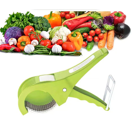 Multipurpose Veg Slicer with 5 Ultra-Sharp Stainless Steel Blades | 2-in-1